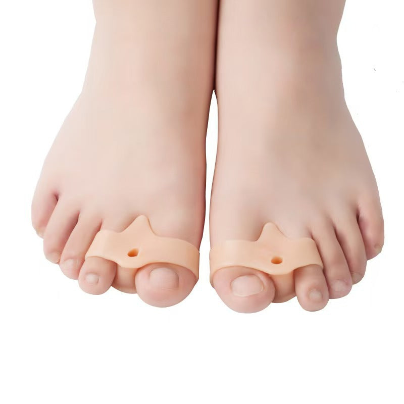 Silikon Toe Separator für Männer und Frauen (schwarz, pink)